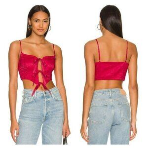 MAJORELLE Angelique Bustier Top - Paradise Pink